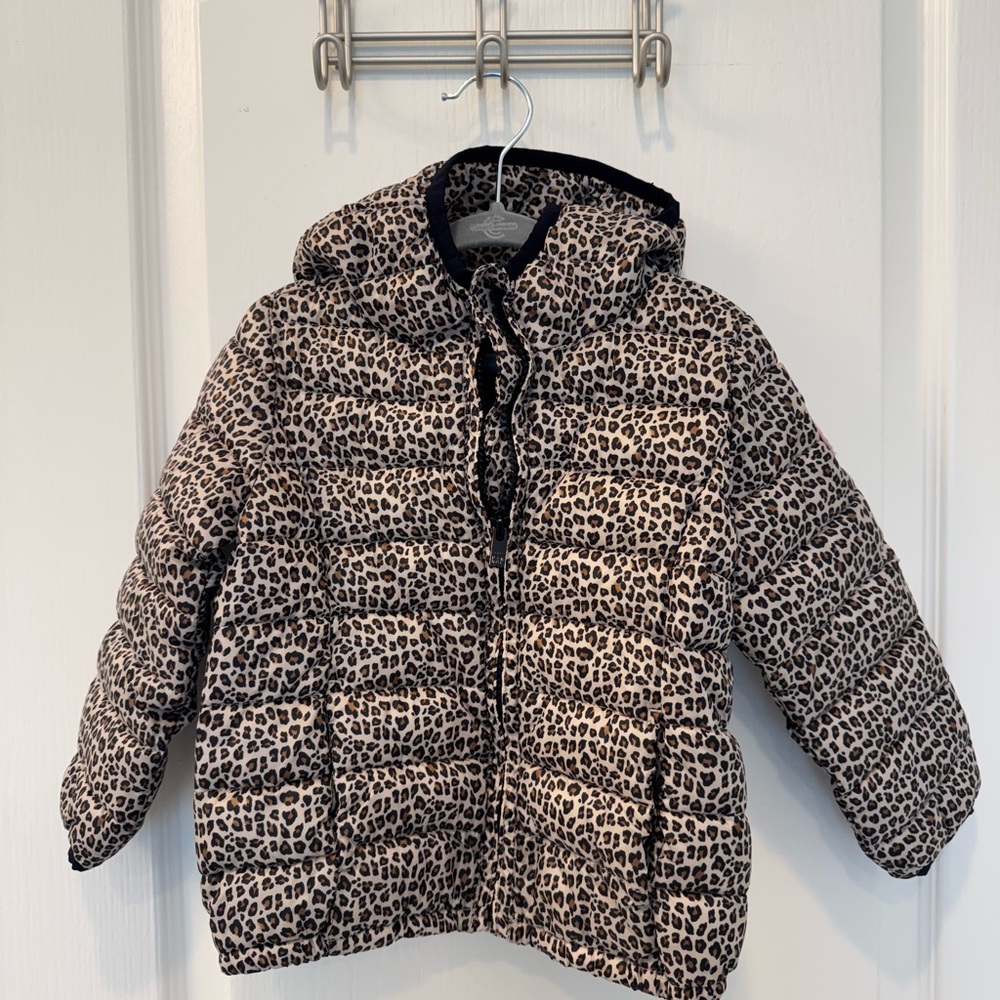 Baby Gap Leopard Print Kids Puffer Jacket